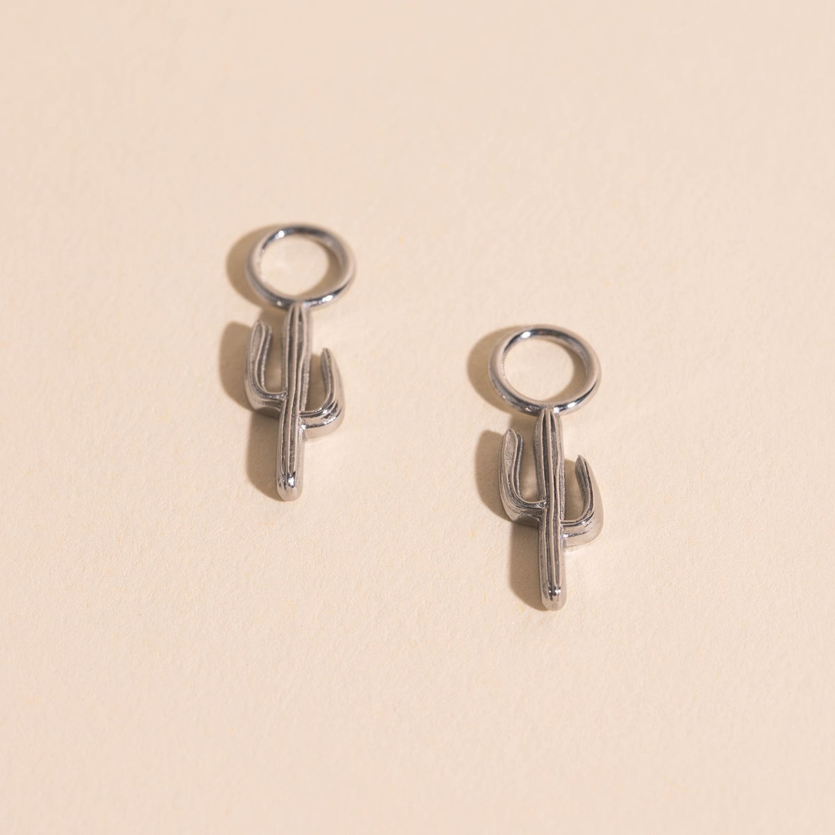 Saguaro Cactus Huggie Hoop Charms