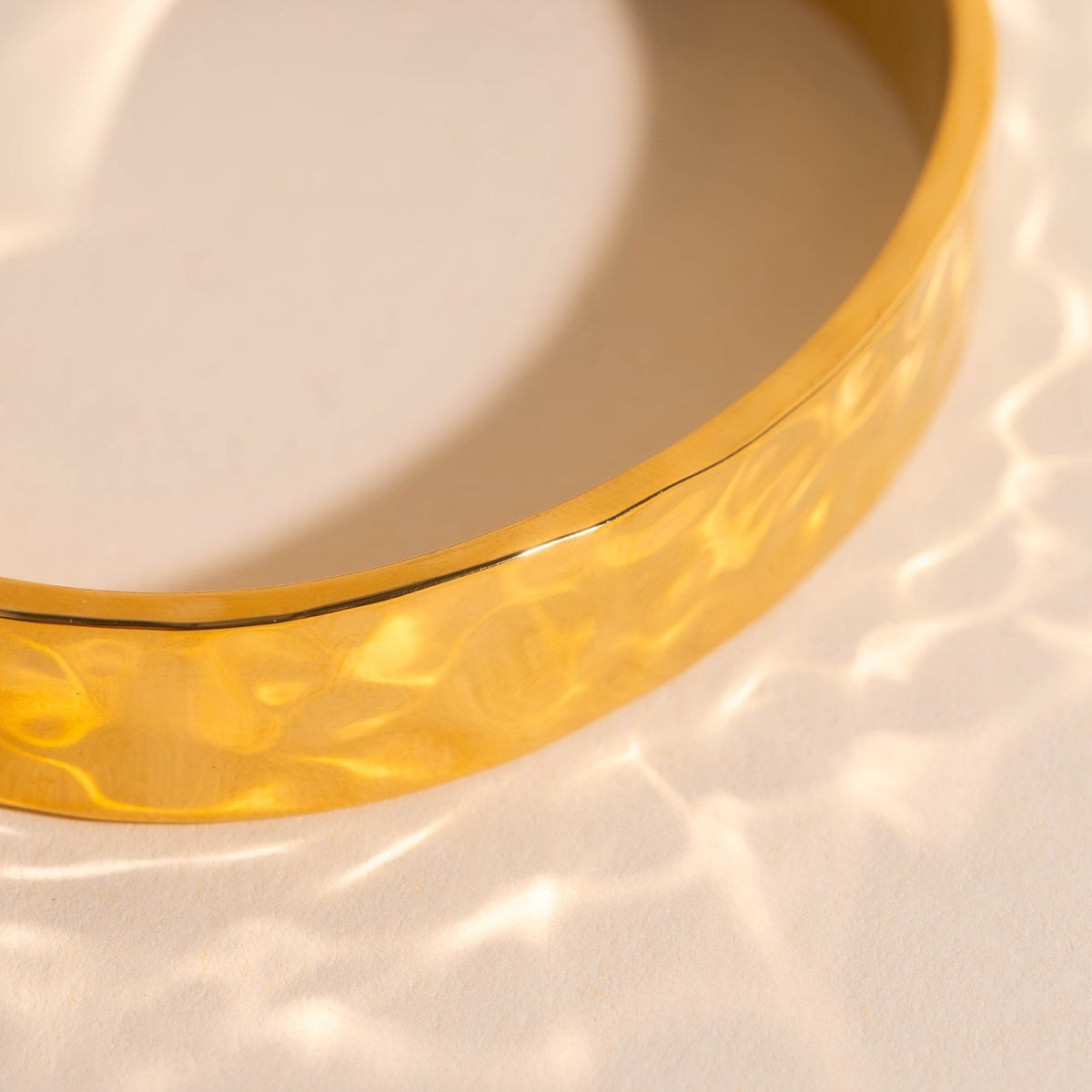 11mm Hammered Cuff Bracelet