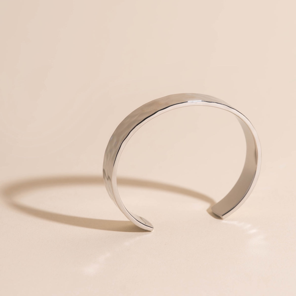 11mm Hammered Cuff Bracelet