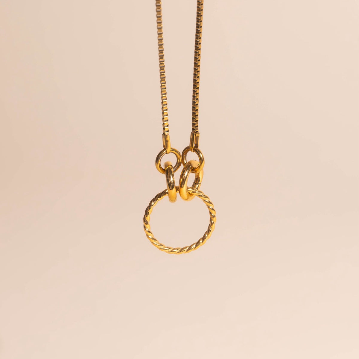 Rope Circle Necklace Extender Charm