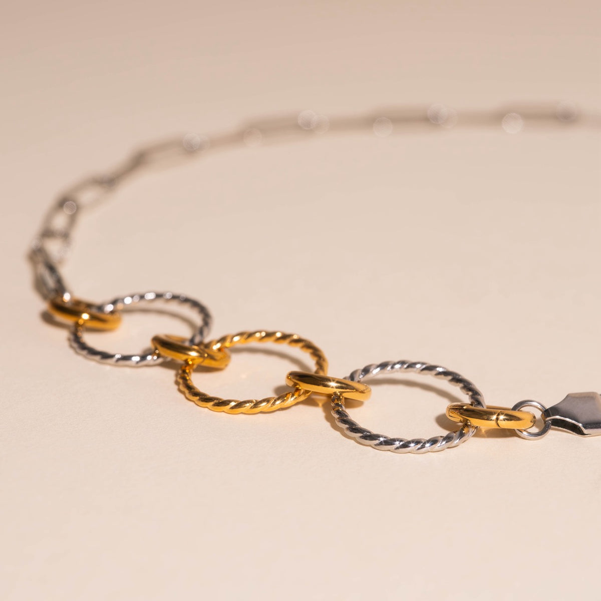 Rope Circle Necklace Extender Charm