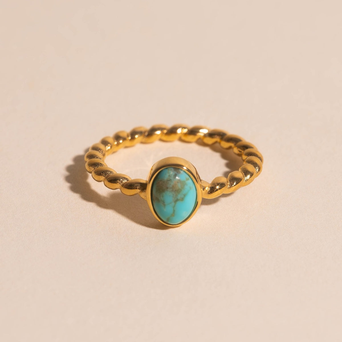 Turquoise Rope Ring