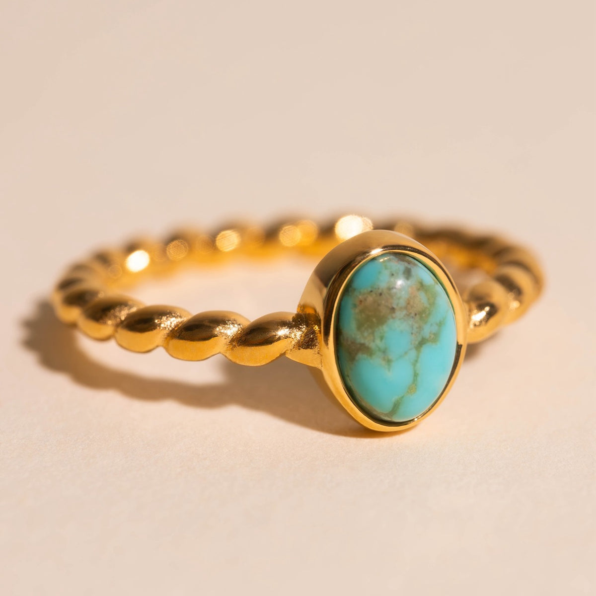 Turquoise Rope Ring