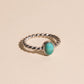 Turquoise Rope Ring