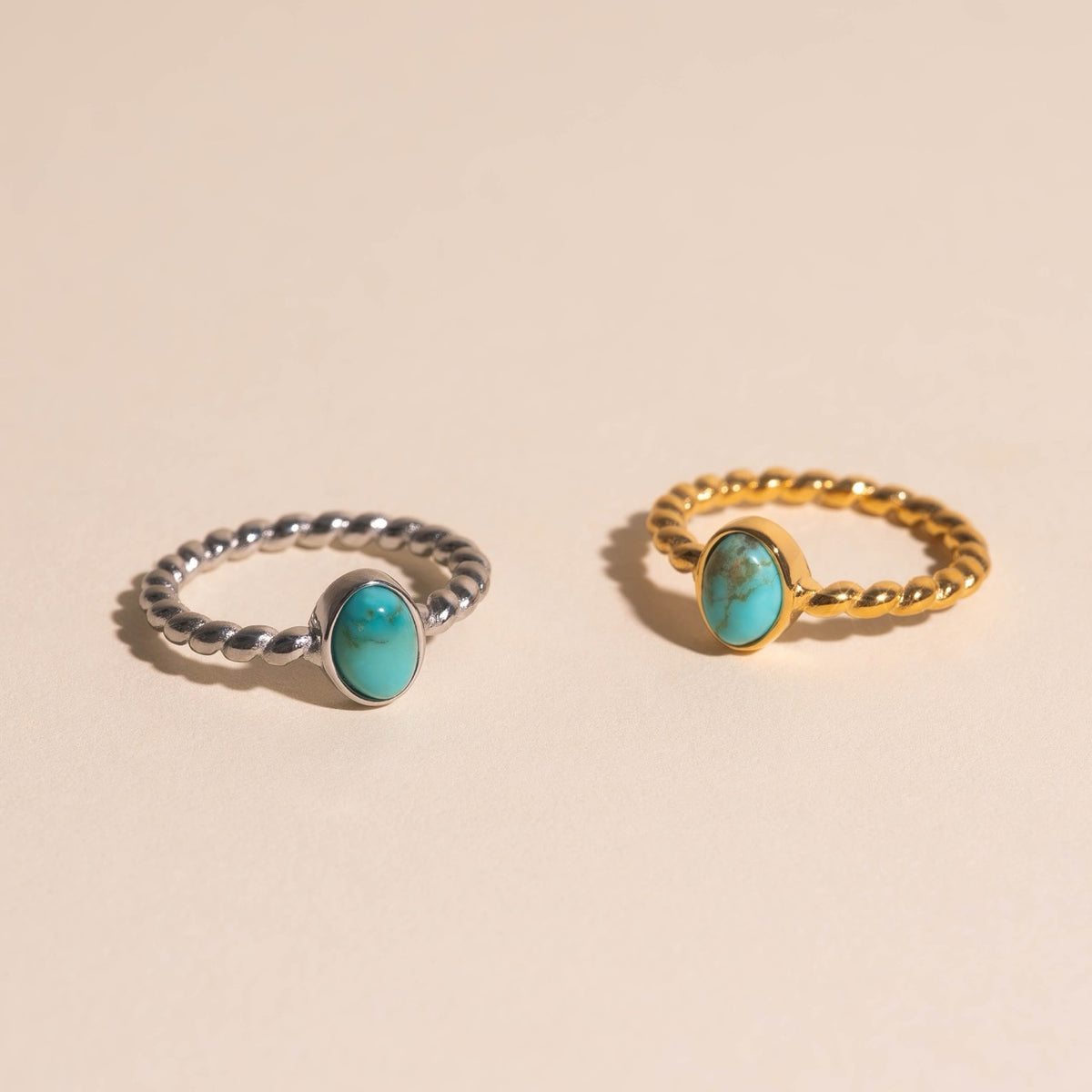 Turquoise Rope Ring