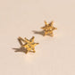 Hammered Star Mini Stud Earrings