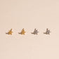 Hammered Star Mini Stud Earrings