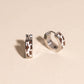 Cow Chunky Huggie Hoop Earrings