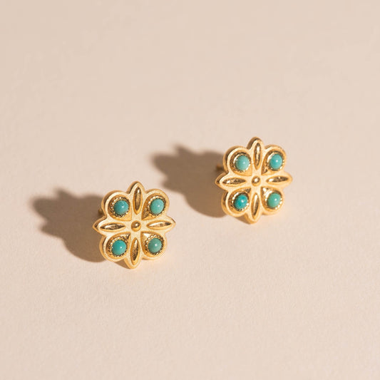 Western Flower Stud Earrings