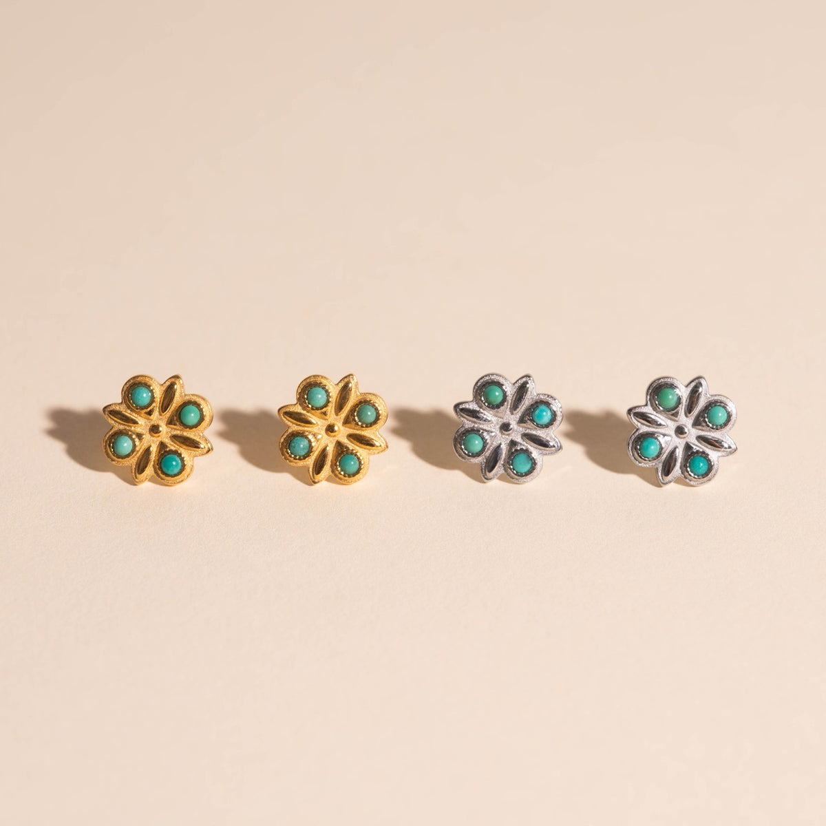 Western Flower Stud Earrings