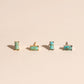 Rectangle Turquoise Stud Earrings