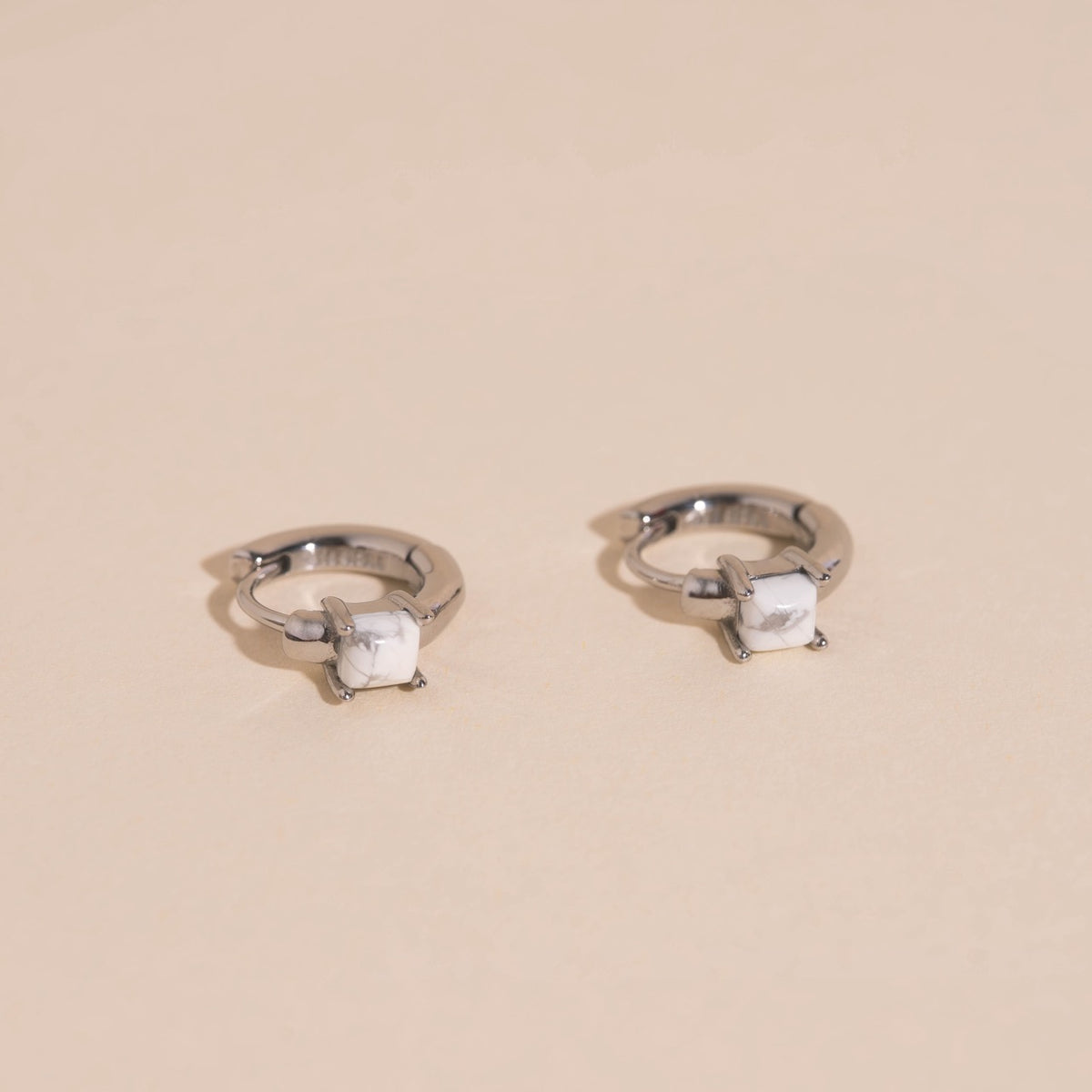 Wrangler Stone Huggie Hoop Earrings