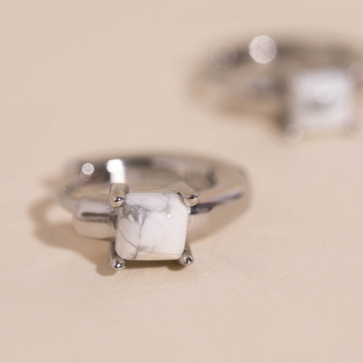 Wrangler Stone Huggie Hoop Earrings