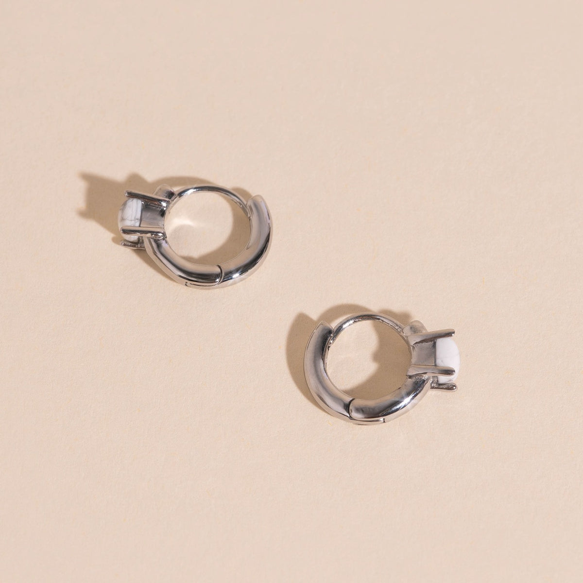 Wrangler Stone Huggie Hoop Earrings