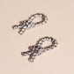 Rope Knot Huggie Hoop Charms