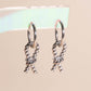 Rope Knot Huggie Hoop Charms