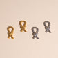 Rope Knot Huggie Hoop Charms