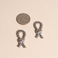 Rope Knot Huggie Hoop Charms