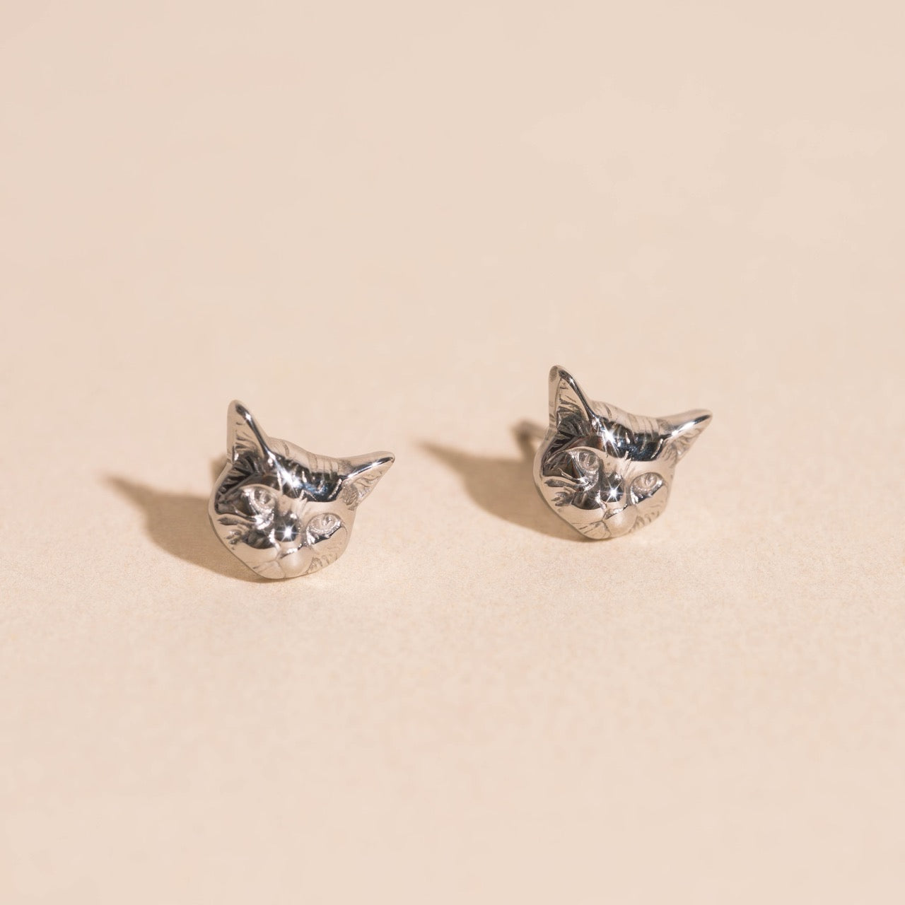 Kitty Cat Stud Earrings