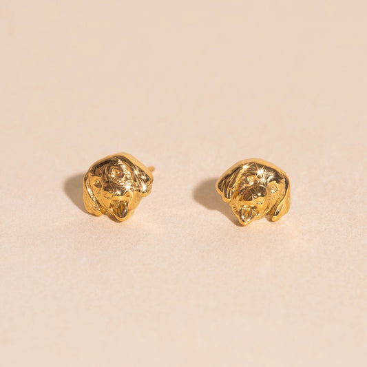 Golden Retriever Stud Earrings