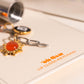 Oh Clem + Bowler Citrus Lip Gloss & Charm Key Chain (2 piece set)