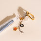 Oh Clem + Bowler Citrus Lip Gloss & Charm Key Chain (2 piece set)