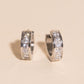 Crystal Chunky Huggie Hoop Earrings