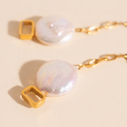 Pearl Whim Chunky Huggie Hoop Charms