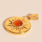 Amber Sun Necklace Charm