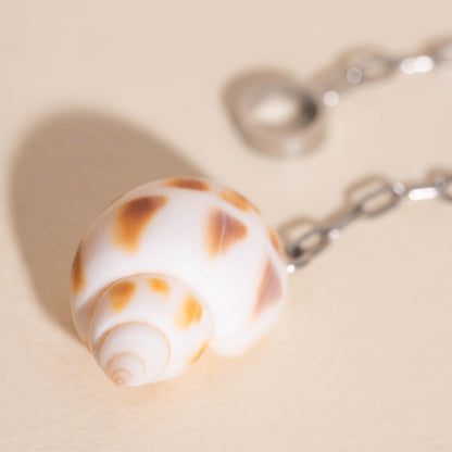 Mini Seashell Dangle Huggie Hoop Charms