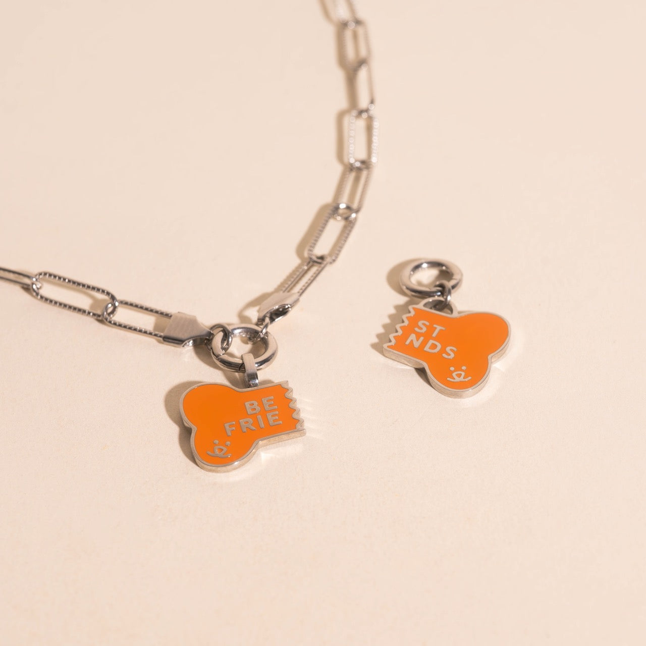 BF Dog Collar Necklace Charm