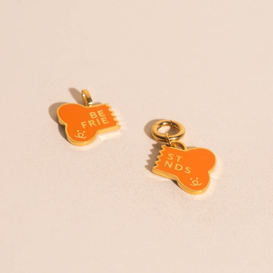 BF Dog Collar Necklace Charm
