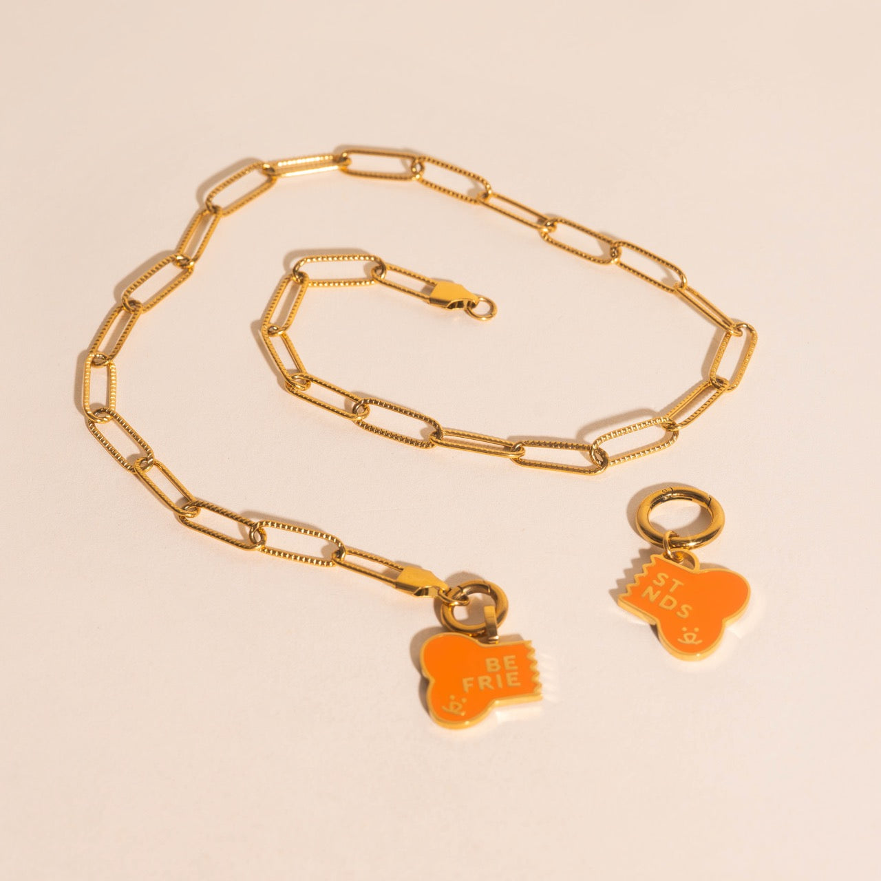 BF Dog Collar Necklace Charm