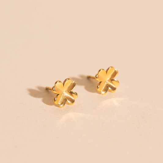 Four Leaf Clover Stud Earrings