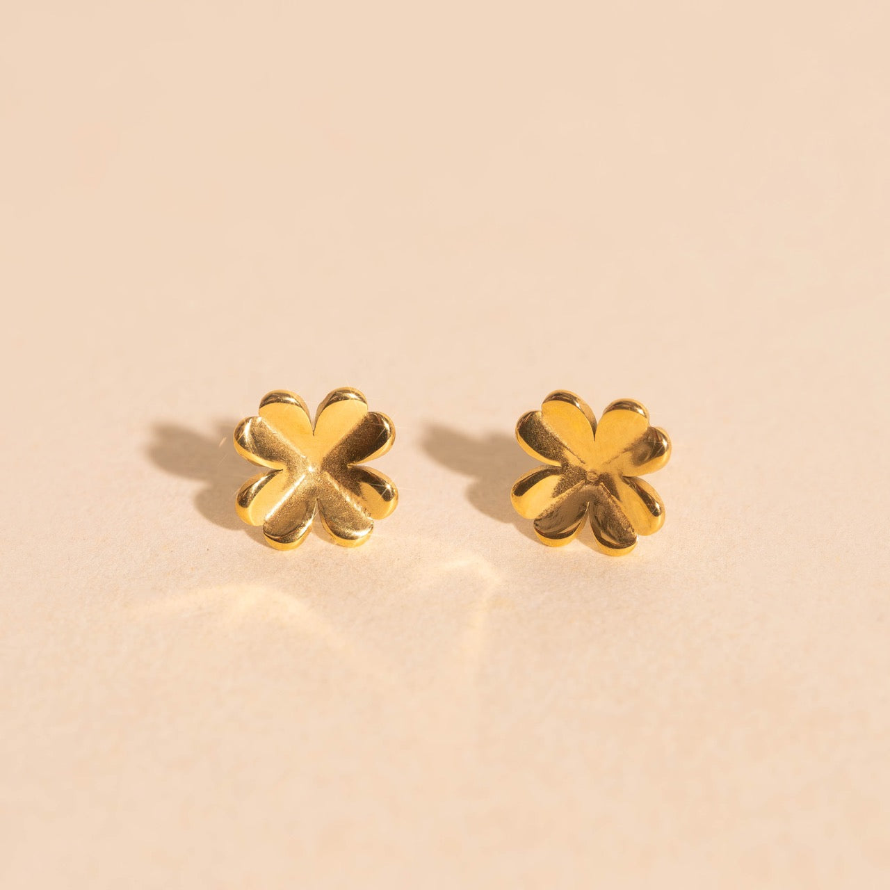 Four Leaf Clover Stud Earrings