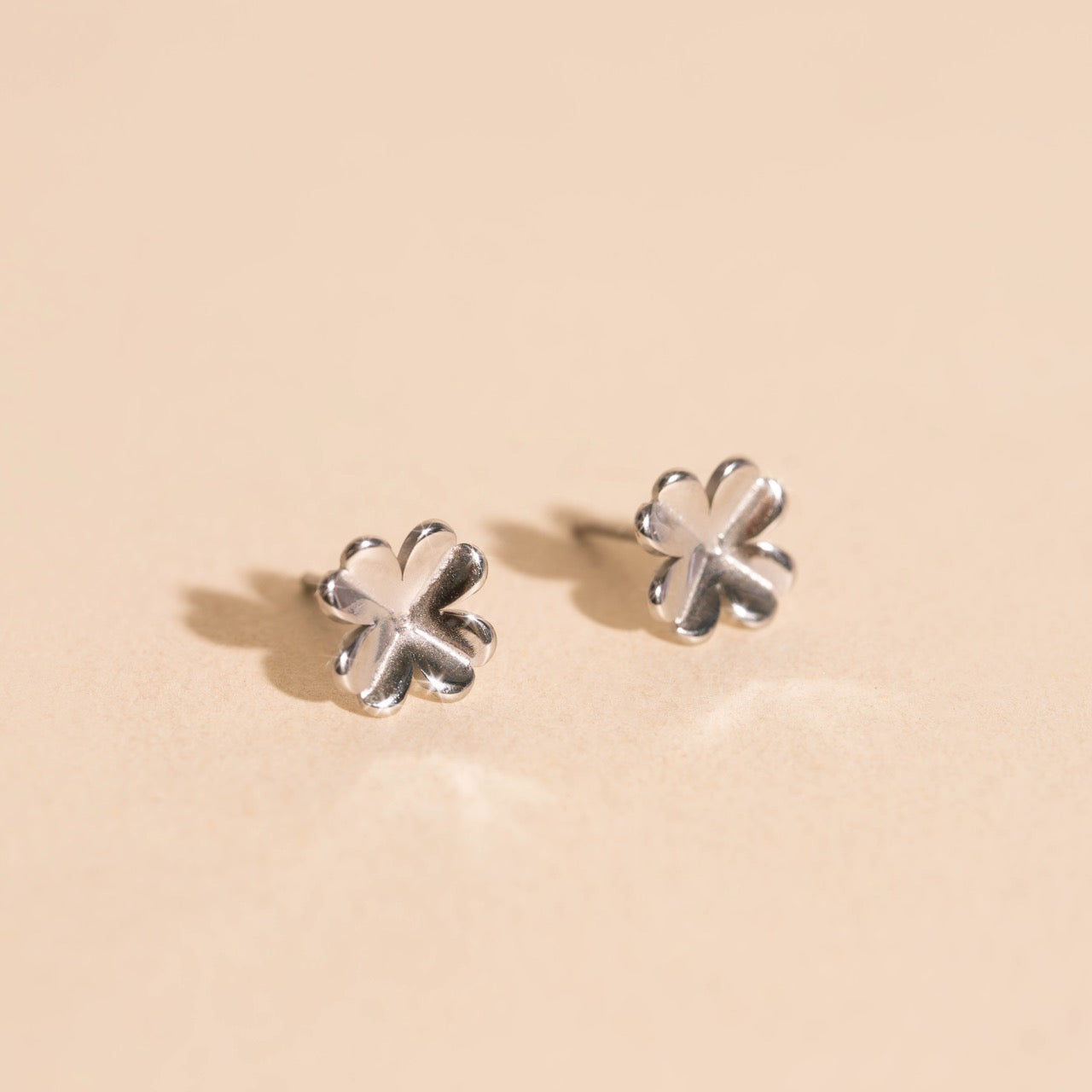 Four Leaf Clover Stud Earrings