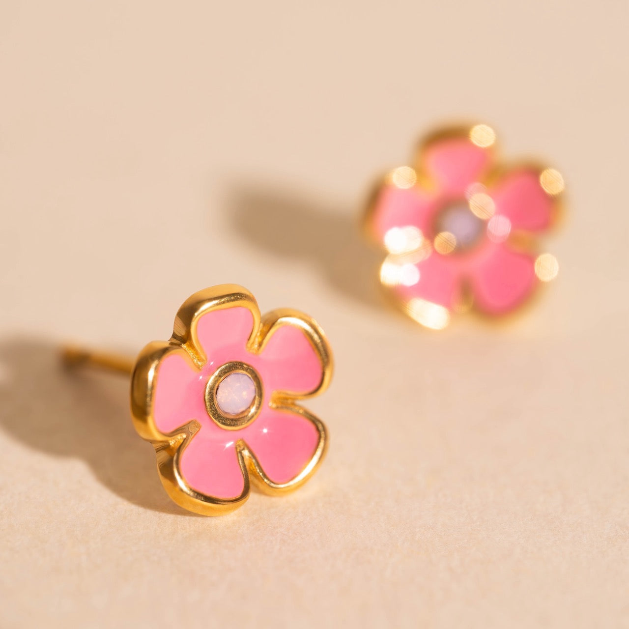 Retro Flower Stud Earrings
