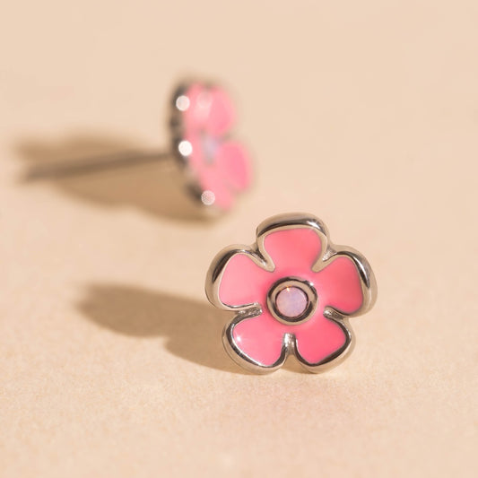 Retro Flower Stud Earrings