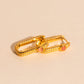 Rope Rectangle Huggie Hoop Earrings
