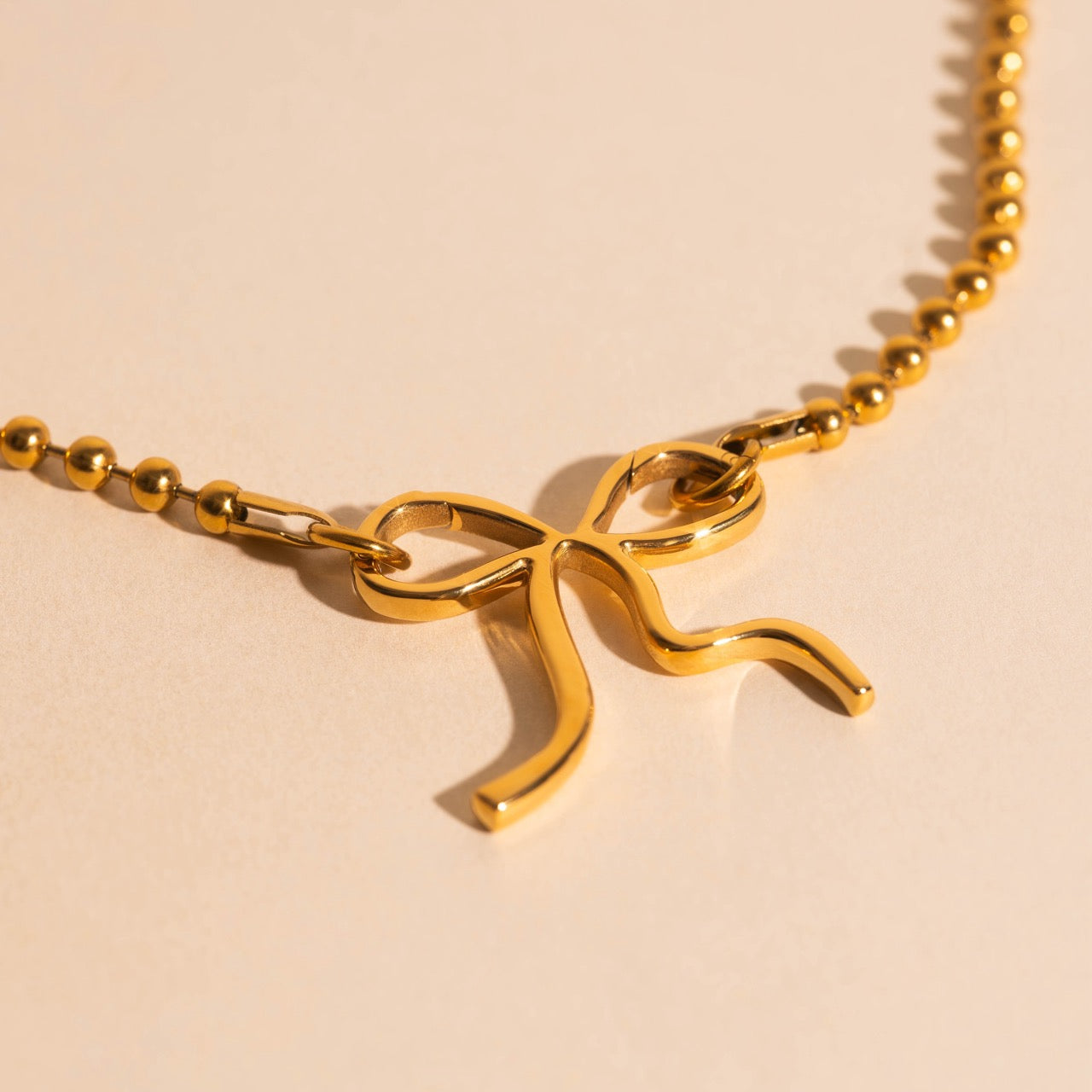 Bow Necklace Charm Clasp (27mm)