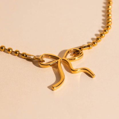 Bow Necklace Charm Clasp (27mm)