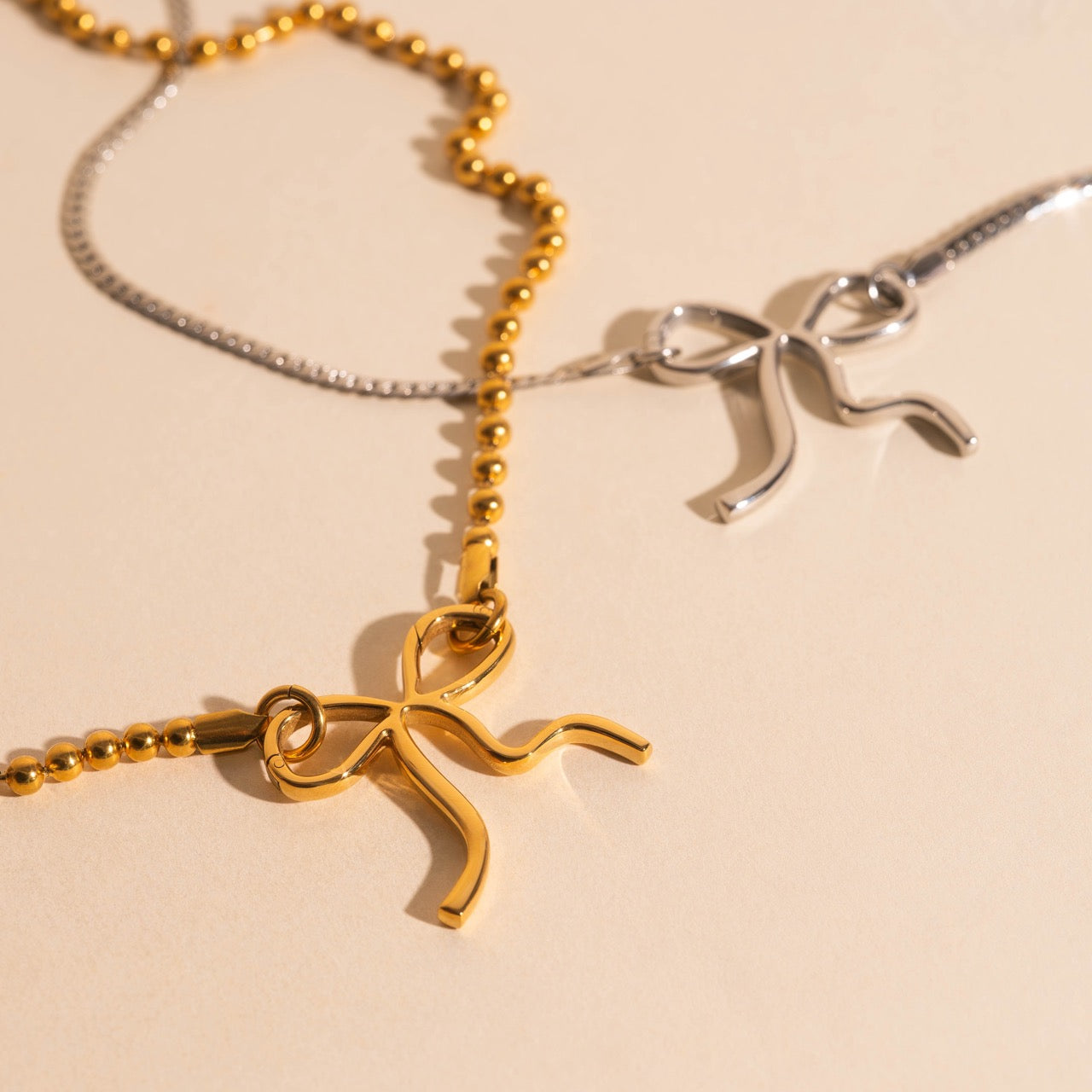 Bow Necklace Charm Clasp (27mm)