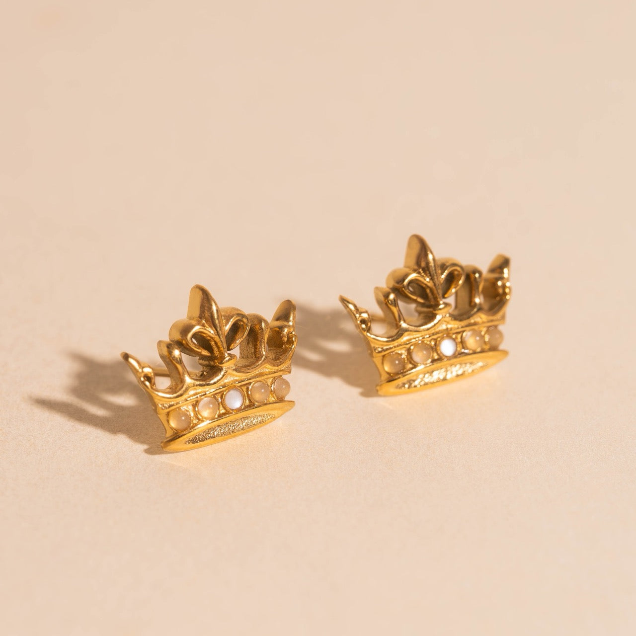 Crown Stud Earrings
