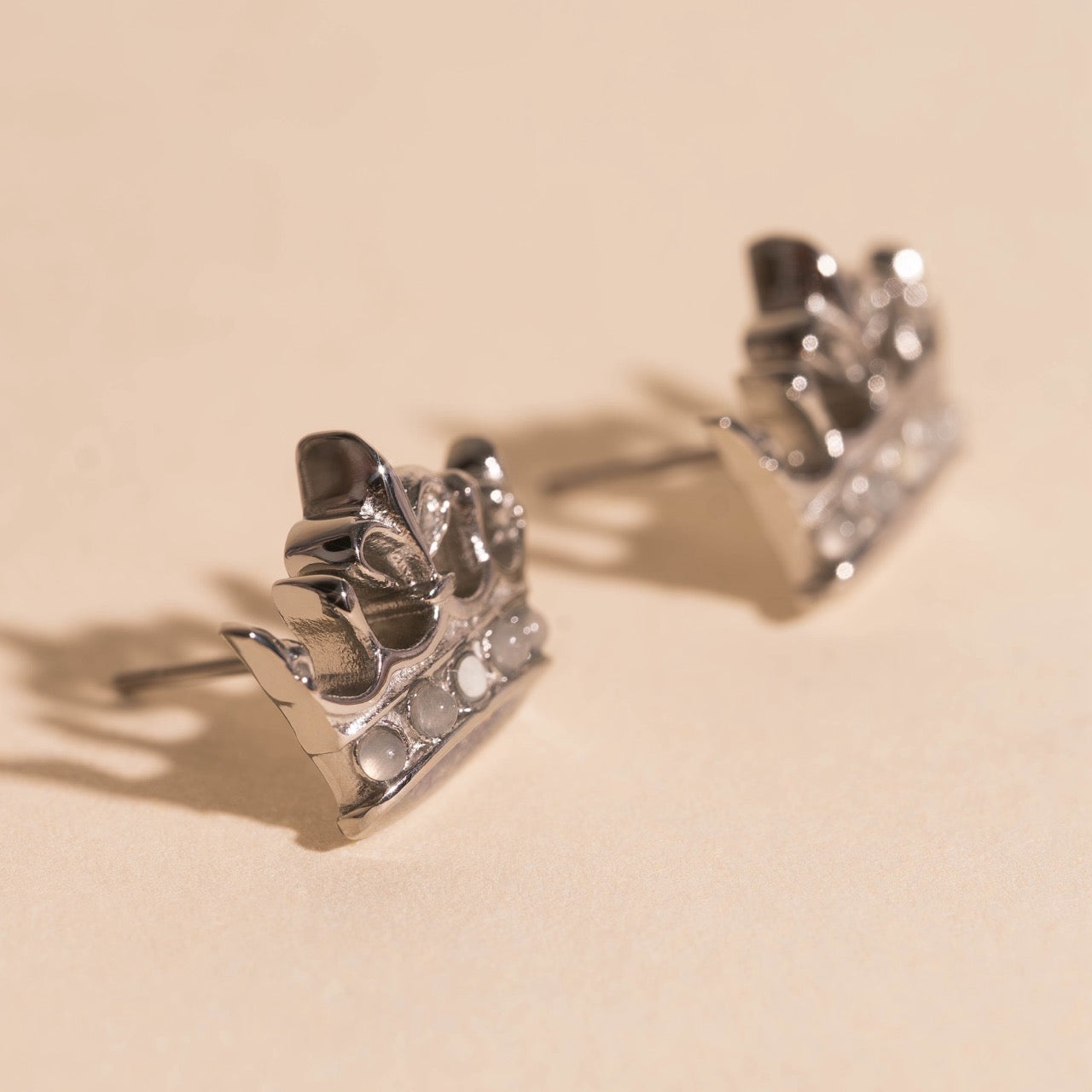Crown Stud Earrings