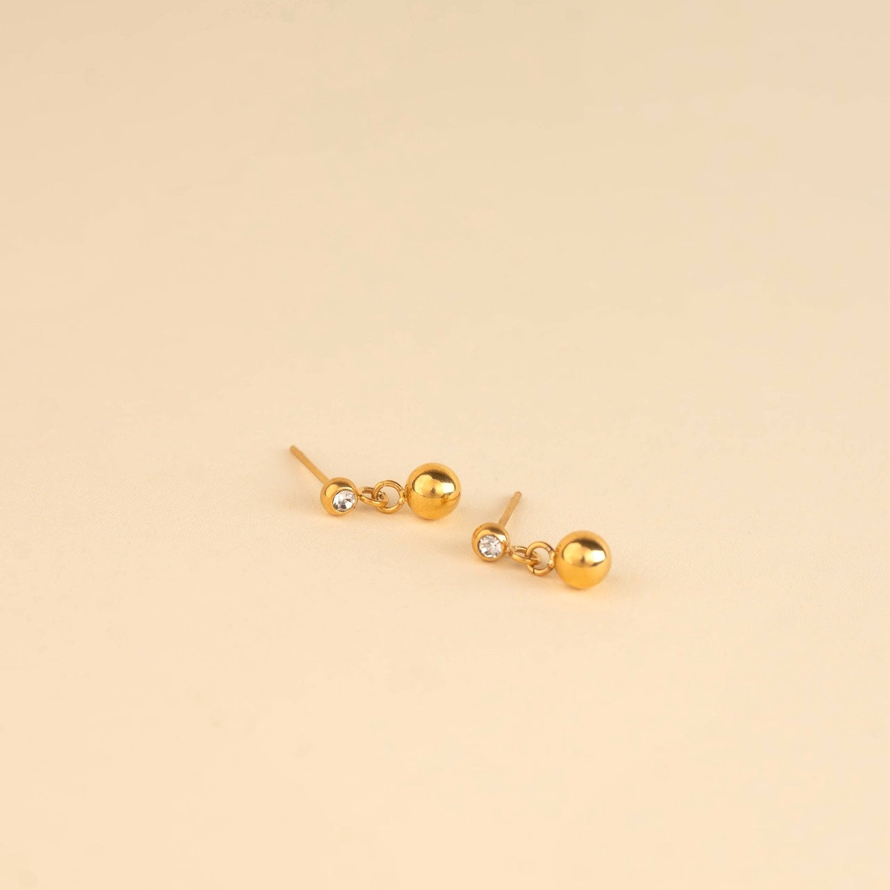 Crystal Drop Stud Earrings