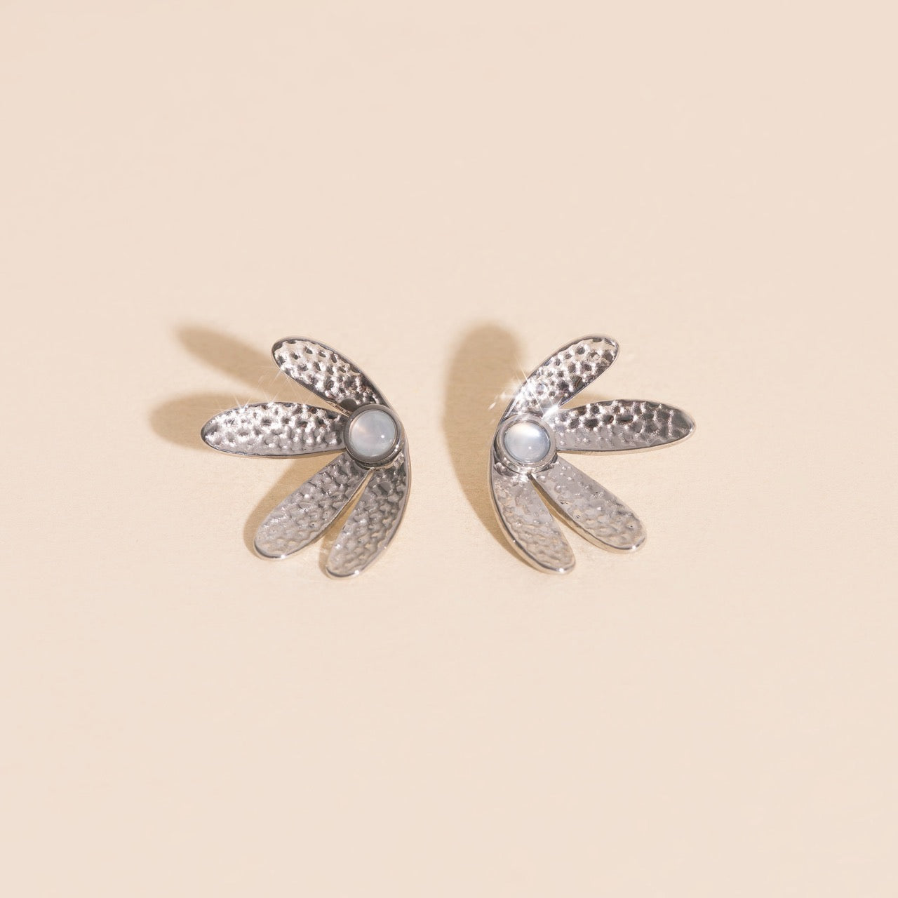 Mini Half Bloomed Stud Earrings