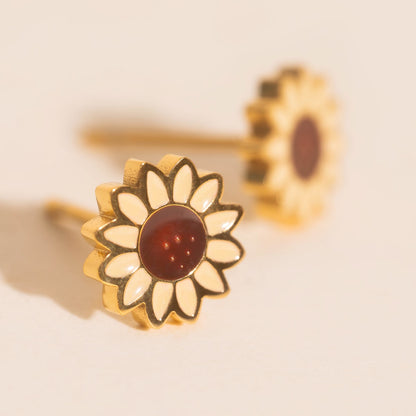 Sunflower Stud Earrings