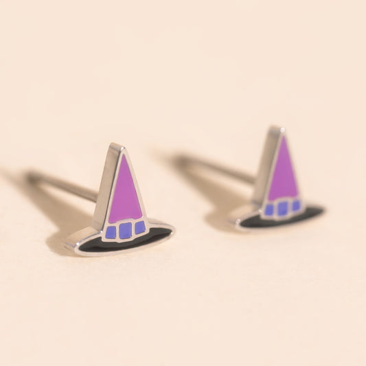 Witch Hat Stud Earrings