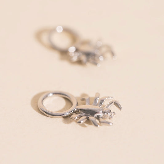 Spider Chunky Huggie Hoop Charms