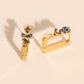 Halloween Rectangle 3D Huggie Hoop Earrings